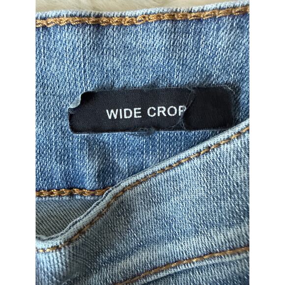 Judy Blue Double the Cool Cropped Wide Leg Jeans Womens Size 5/27 Stretch Denim - Picture 14 of 16
